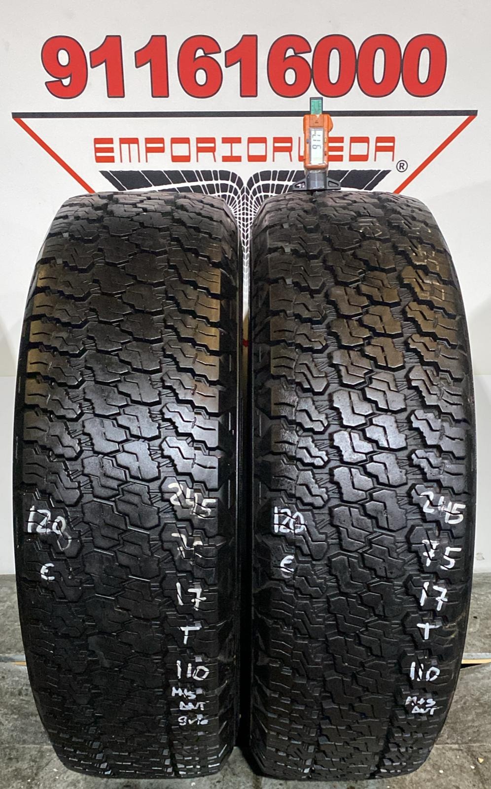 GOODYEAR WRANGLER USADO M+S 245/75 R17 110 T
